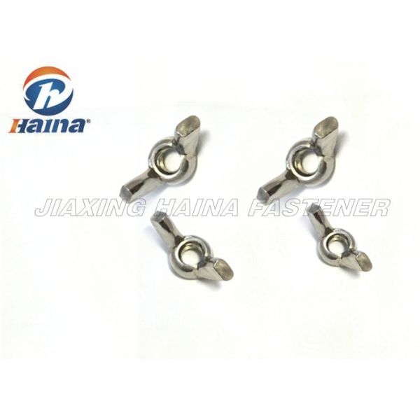 DIN315 M3 Wing / Butterfly Stainless Steel Nuts 304 / 316 Plain Finish Surface