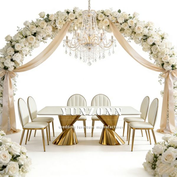 Luxury Single Leisure Chair with Stainless Steel Frame Hot Sale Design for Dining Hotel Wedding Party Banquet Use