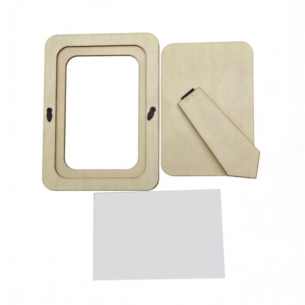 Custom Sublimation Wood Picture Frames With Stand DIY Gift For Couples Family Kids