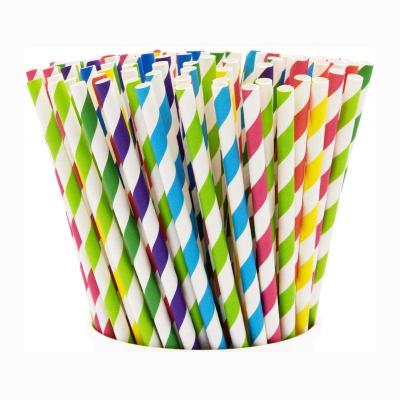 Reciclável descartável das palhas do papel do Natal do cocktail para a decoração