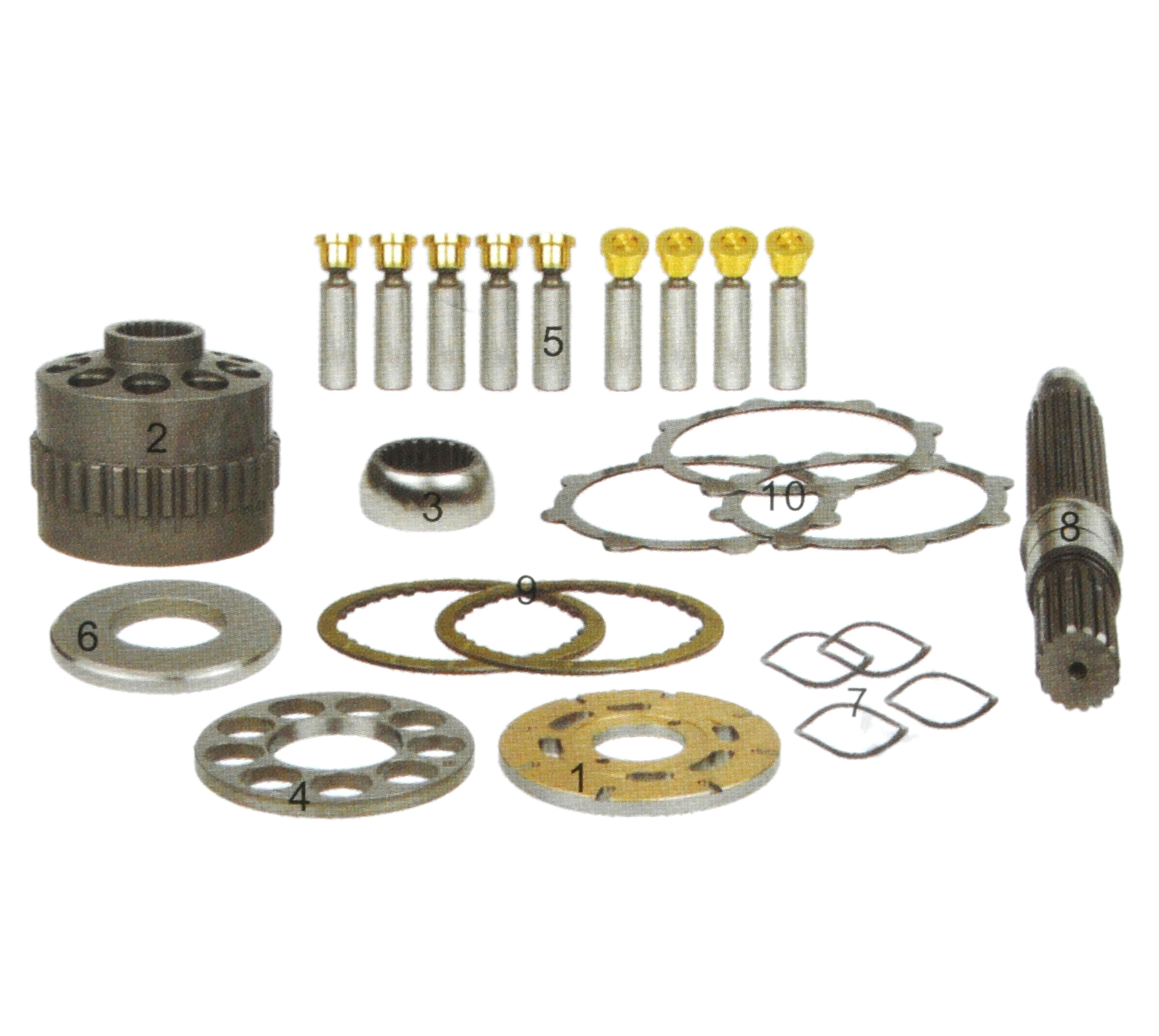 Excavator Hydraulic Plunger Pump A10V43 E70 PC25 Hydraulic Repair Kit Spare Parts