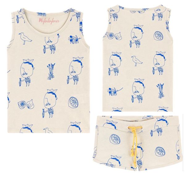 Factory  Custom Printed 100% Cotton Baby Girls Boys Clothing sets Baby Clothing Sets for Summer