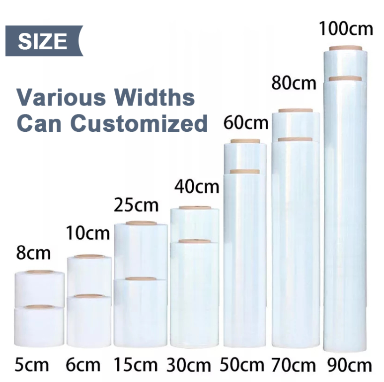 40cm 50cm Casted Plastic Packaging Cling Film PE Stretch Film