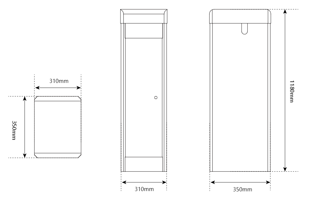 Portão de barreira de estacionamento exterior de carga pesada 7m 8m 9m 10m 11m 12m Extensão ultra longa com servomotor