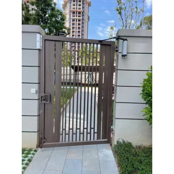 Side Mounted Swing Gate Motor With Curved Arm For Entrance Doors Community Doors