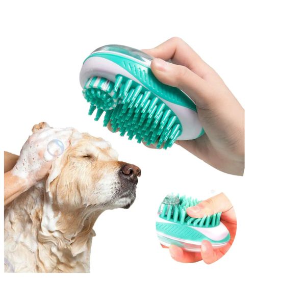 ABS Pet Wash Brush  Bath Massage Brush Soft Silicone Bristles