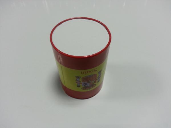 Metal Piggy Round Tin Coin Box Containers Tin Can For Coin Saving , Money Storage