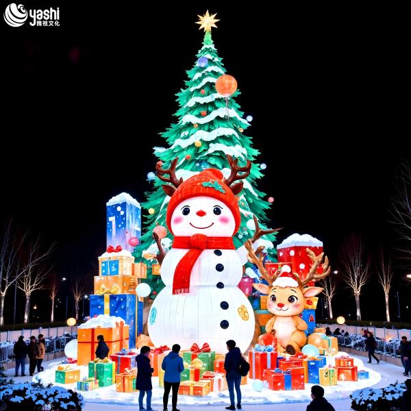 Large-scale Christmas Outdoor LED Lighting Installation
