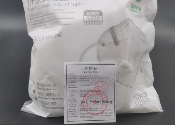 Folding N95 Air Mask Dust Proof Disposable Breathing Mask With FDA CE