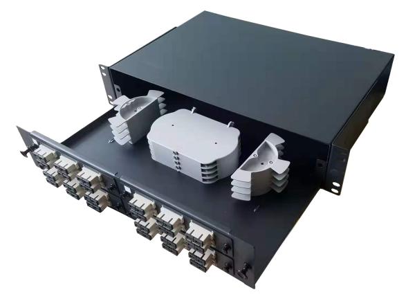 96F 2U Fiber Patch Panel , Fiber Termination Panel 19 For Communication Systems