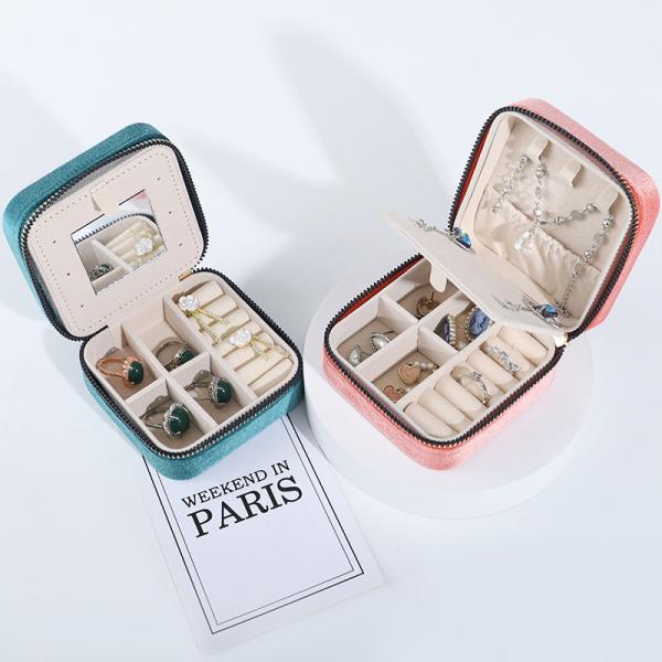 Velvet Jewelry Storage Box for Customized Size Earrings Necklace Ring Display Solution