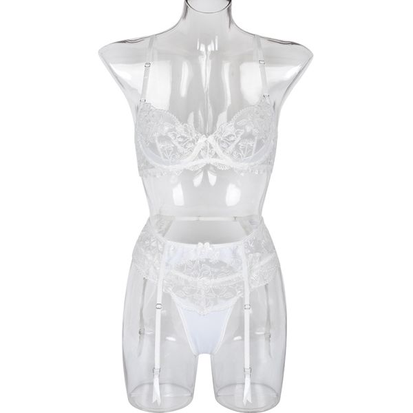 Nighty Lace Mesh Lingerie Hollow Sexy Floral Embroidery Lingerie