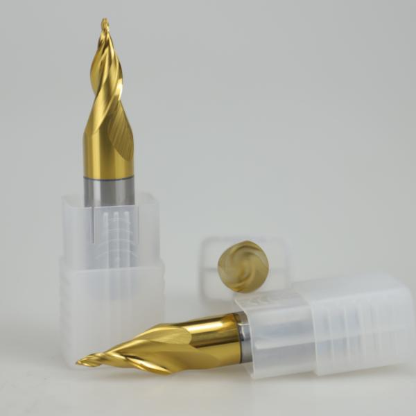 Steel Tungsten Carbide Endmills 65 Degrees Mini Engraving Milling Cutter For Acrylic Sheets