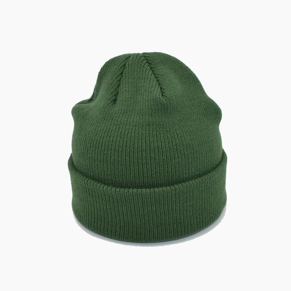 Embroidery Logo Knit Beanie Hats Custom 100% Acrylic Beanie Cap 58CM