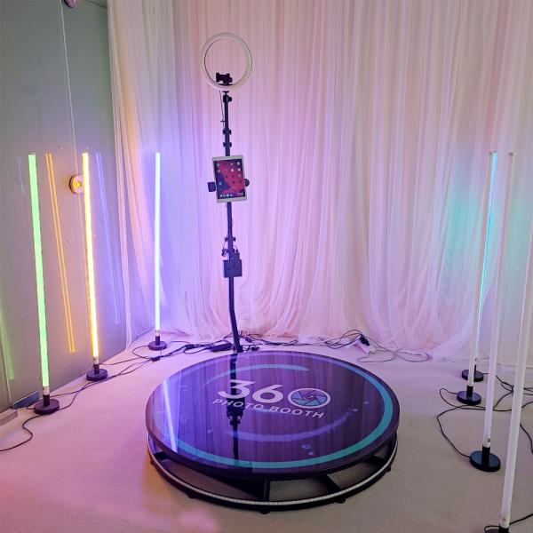 Automatic 360 Selfie Photo Booth Custom Logo Stand For Wedding