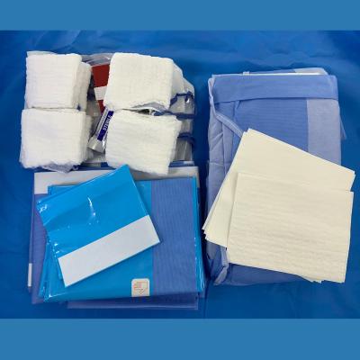 CE ISO13485 Produtos médicos Set de secção C cirúrgica estéril / kits de cesariana