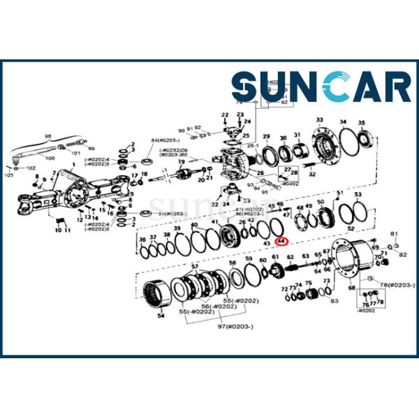 0734-317-180 U-Ring Kit For Hyundai R200W R200W-2 R200W-3 Wheel Excavator