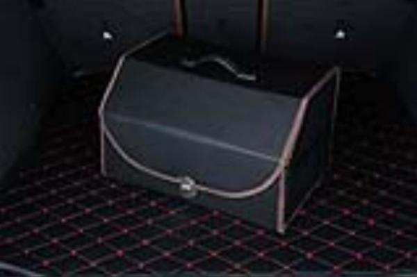 Car Trunk Organizer Box Storage Bag  PU Leather Folding  Auto Collapsible Cargo Storage Stowing Tidying Car Accessories