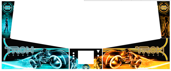 Folding Arcade Pinball Machine Tempering Glass Screen TRON Pinball  System