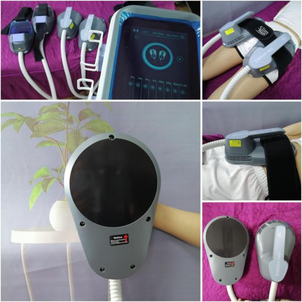 13 Tesla EMS Sculpting Machine ABS Material 4 Handles RF Muscle Stimulation With LCD Display