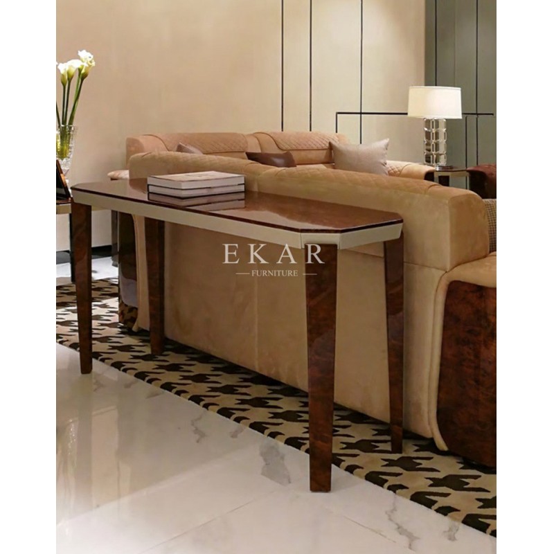 Marble Top Veneer Modern Luxury Console Table W012H8