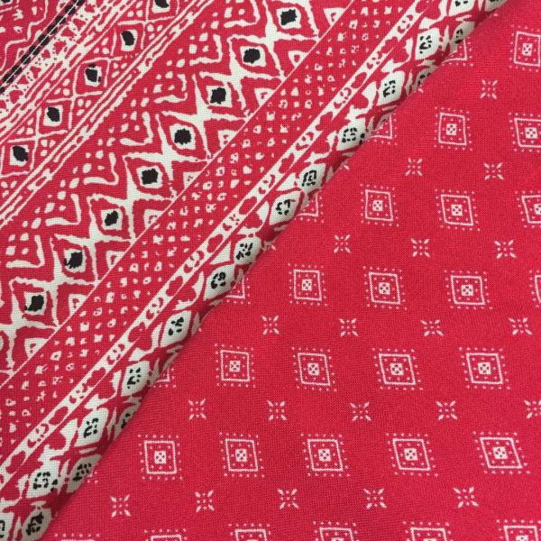 Fashion Printed Rayon Fabric 105 - 110gsm Plain Style With 54/55 Width