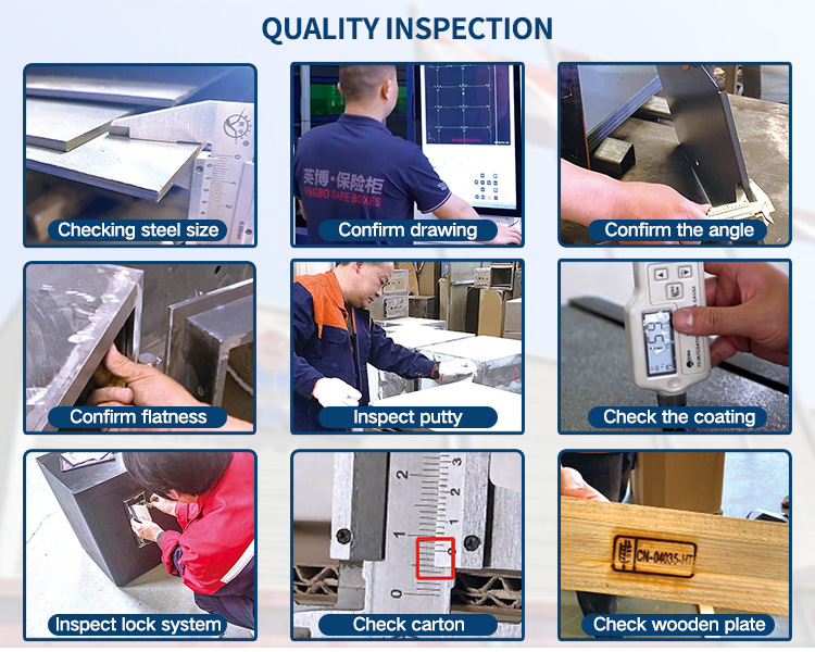 Heavy Duty Office Security Safe Box Large Biometric Fingerprint Safe With Reinforced Door & Anti-Theft Locking Bolts