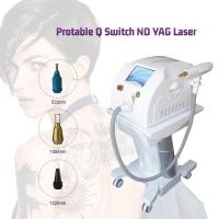 Machine à commutation de Q de beauté de retrait de tatouage de solvant de cheveux de laser de ND Yag de contrat d'OIN 220v de la CE