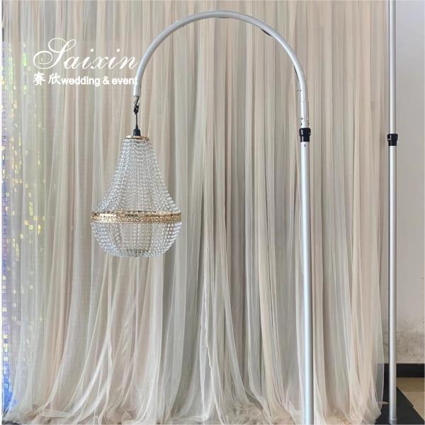 Fornecimento de fábrica de alta qualidade candelabro ajustável estrutura de alumínio para decoração de casamento
