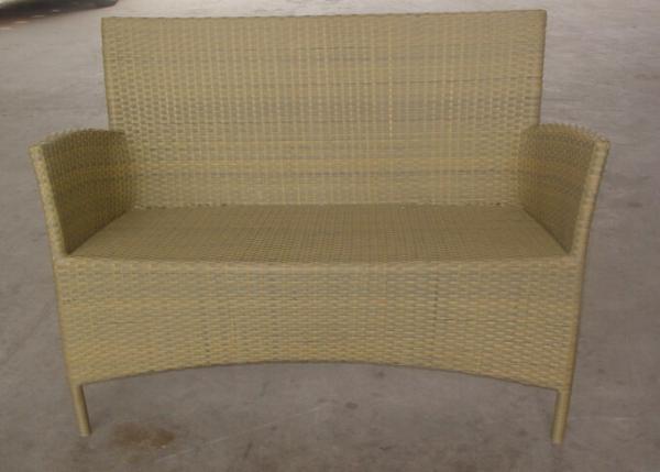 backyard wicker leisure bench -11043