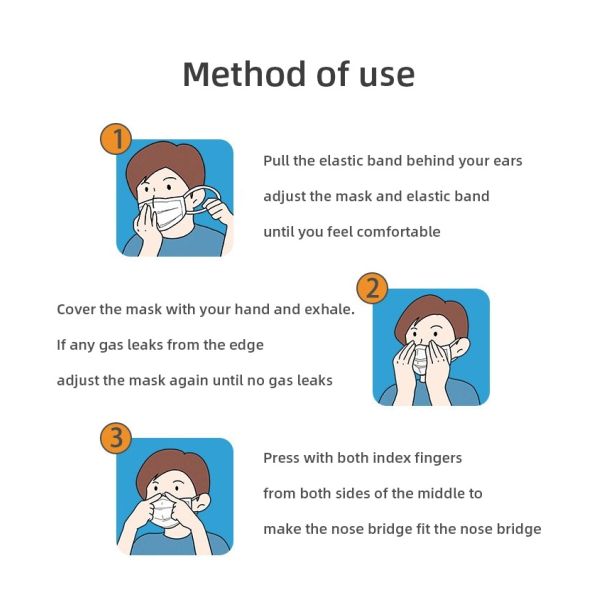 Респиратор от пыли Эко дружелюбный белый устранимый, маски антибактериал Н95 медицинские