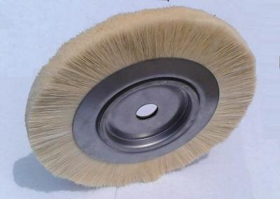 Yellow Abrasive Nylon Wheel Brush Circular Jute Bristle Wire Material Brush