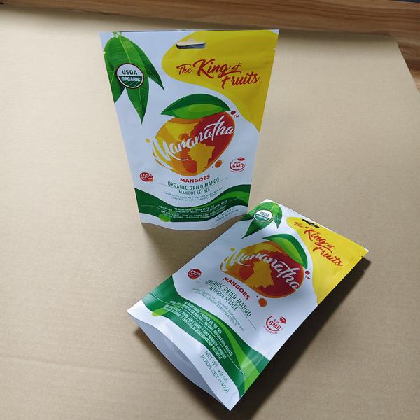 Bolsa resellable Ziplock para mango | Impresión en huecograbado de 10 colores, porción de corte grueso de 500 g