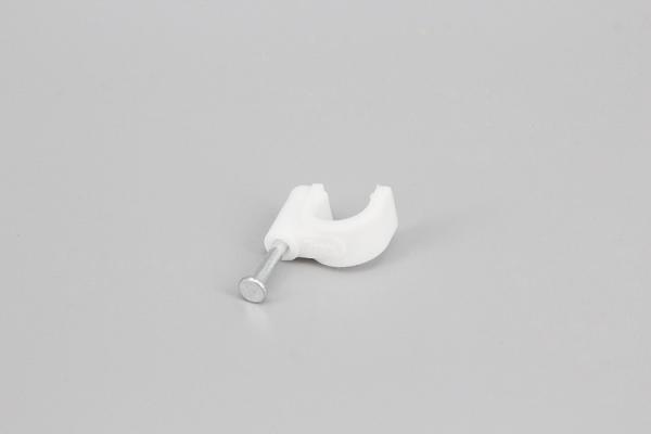 DEMOELE High Demand Products PE material Electrical Wire Plastic Round Nail Cable Wall Clips with round screw
