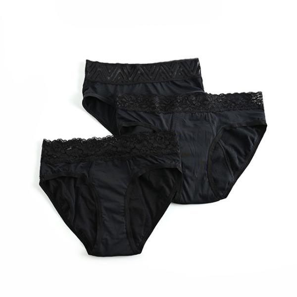 Sexy beautiful lace Absorbent 4 Layers Leak Proof Mid Waist Period Menstrual Underwear lingerie women's panties