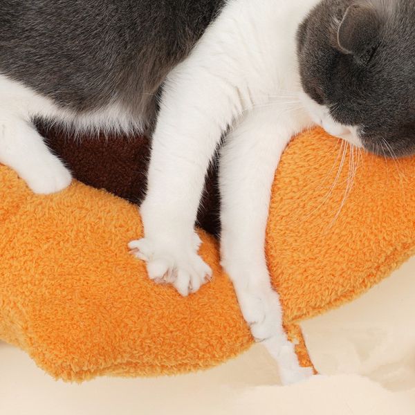 Approvisionnements de conservation chauds d'animal familier de Cat Bed Four Season Pet de lit de niche orange de Cat House Cat House Teddy en hiver