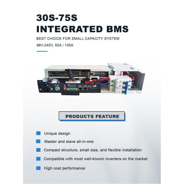 GCE Интегрированный BMS 60S 75S 50A 100A Master Slave BMS Все в одном Система управления батареями для UPS