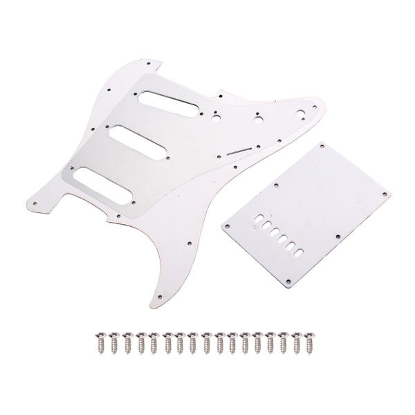 SSS Electric Guitar Pickguard Set Battlefield Pattern 3-Ply 11 holes Screw Back Plate Scratch Plate ST Electric Guitars
