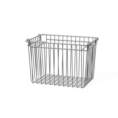 Stackable Kitchen Organizer Stainless Steel Wire Basket 260x180x80mm
