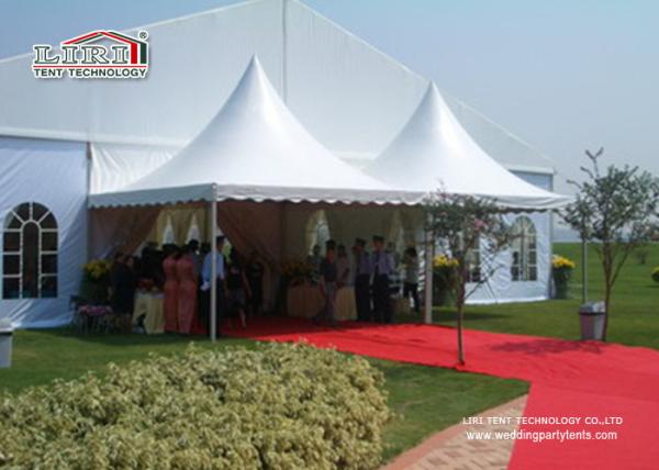 5X5M White Outdoor Event Tents With High Peak for Catering and Wine Festival