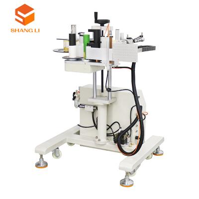 Máquina de rotulagem de materiais de embalagem para adesivos de códigos de barras planos