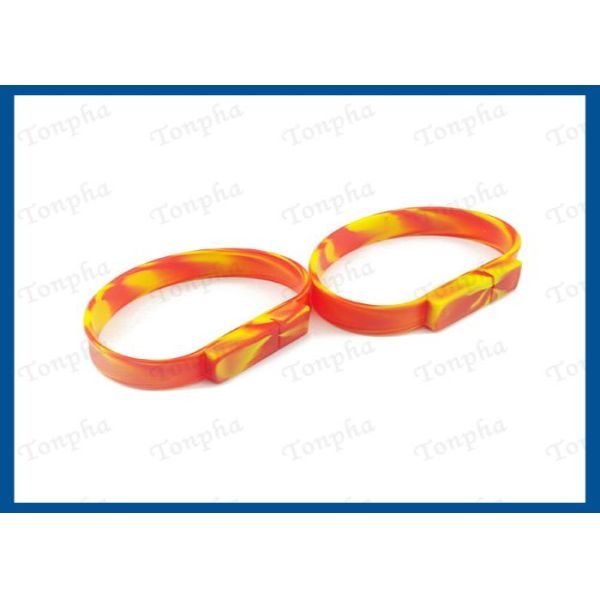 Customized Logo Bright Wristband Flash Drive 128MB-64GB Capacity For Gift