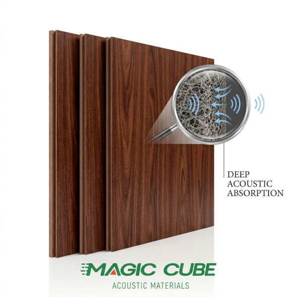 100% Polyester Fiber Acoustic Panel 1200x600mm 12mm 4000gsm Sound Absorbing Wall Board for Hospital Interior Decoration