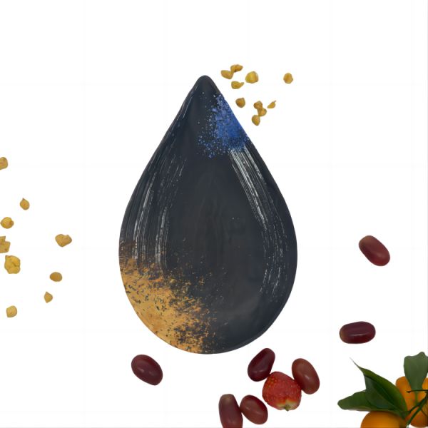 Camping Melamine Soup Plate 12 Inch Drips Shape Plate Galaxy Pattern