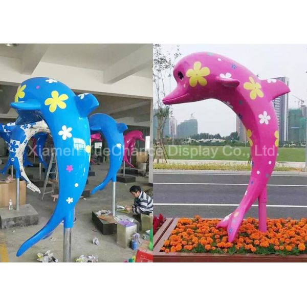 Les statues animales de fibre de verre extérieure adaptées aux besoins du client