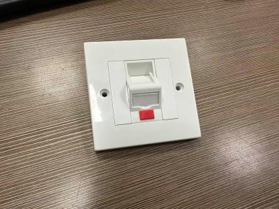 ANSHI LJ6C British Style Snap-In 1 Port Network Cable Faceplate RJ45 Frame 86*86MM
