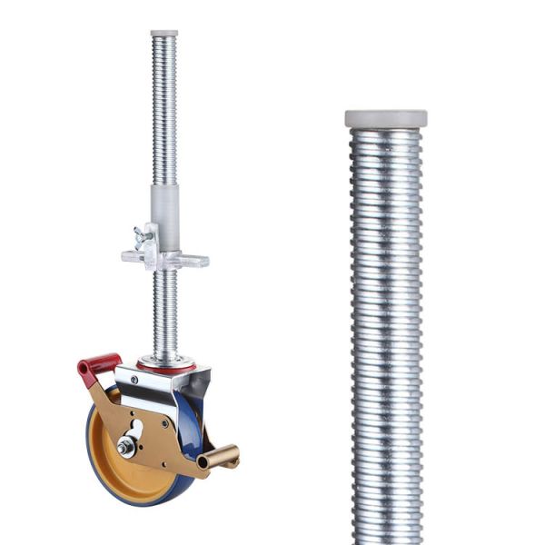 колеса ремонтины PU 125mm регулируемые, леса колеса рицинуса емкости 600kg