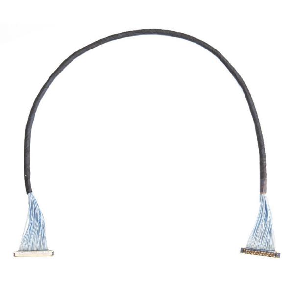 Para câmaras de vídeo digitais, um conjunto de cabo micro-coaxial de 150 mm KEL XSLS20-40