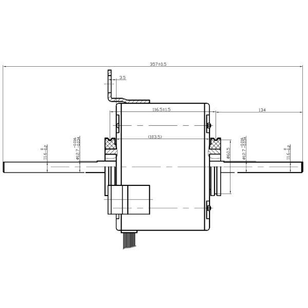 220V 1/5HP YDK/YSK139/140 Double Shaft Window Air Conditioner Unit Blower Fan Motor