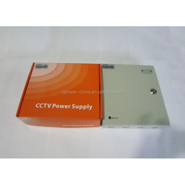 Output Type Single 9 Port 5 Amp 12V DC Distribution Power Supply Box Cabinet for CCTV